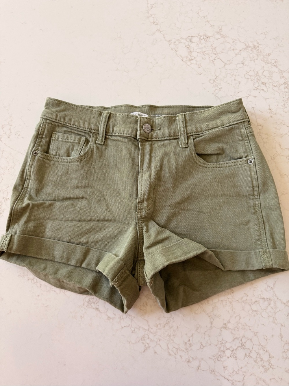 Old Navy Olive Green Women's Rolled-Hem Shorts
